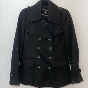 New York & Company Black Pea Coat